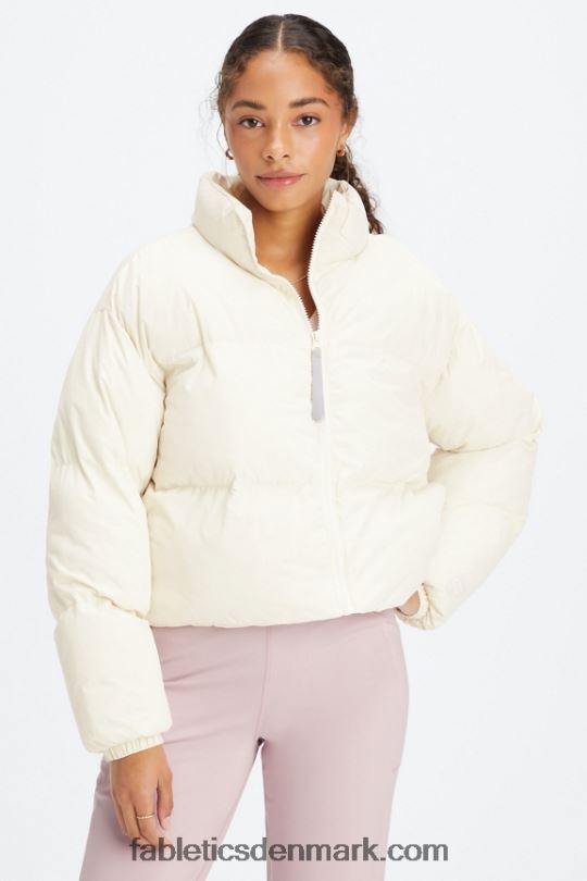 Fabletics Kvinder vandre beskåret puffer PNX2T2774 hejre/hejre logo