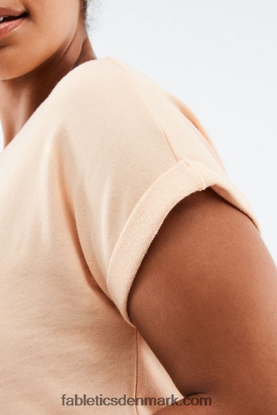 Fabletics Kvinder Cassie kortærmet sweatshirt PNX2T2054 varmt sand