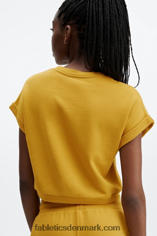 Fabletics Kvinder Cassie kortærmet sweatshirt PNX2T2055 sennep