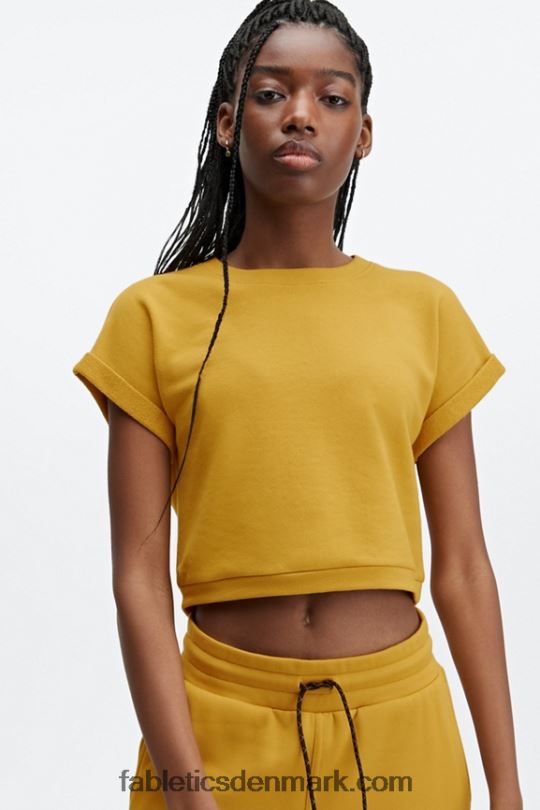 Fabletics Kvinder Cassie kortærmet sweatshirt PNX2T2055 sennep