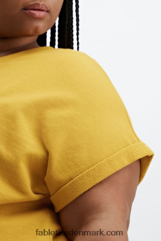 Fabletics Kvinder Cassie kortærmet sweatshirt PNX2T2056 sennep