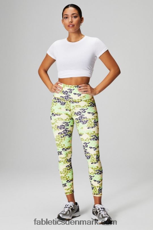 Fabletics Kvinder T-shirt i 100% bomuldsjersey PNX2T1991 klassisk hvid/mineralgrå