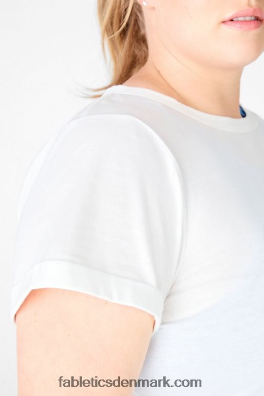 Fabletics Kvinder T-shirt med 100% bomuld PNX2T2108 hvid