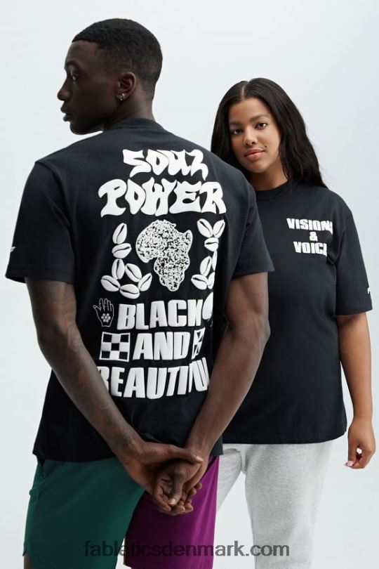 Fabletics Kvinder africobra unisex t-shirt PNX2T2075 sort