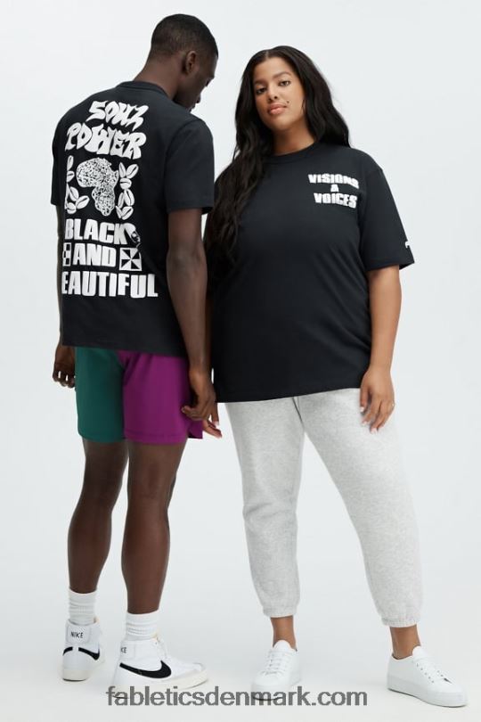 Fabletics Kvinder africobra unisex t-shirt PNX2T2075 sort