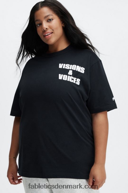 Fabletics Kvinder africobra unisex t-shirt PNX2T2075 sort