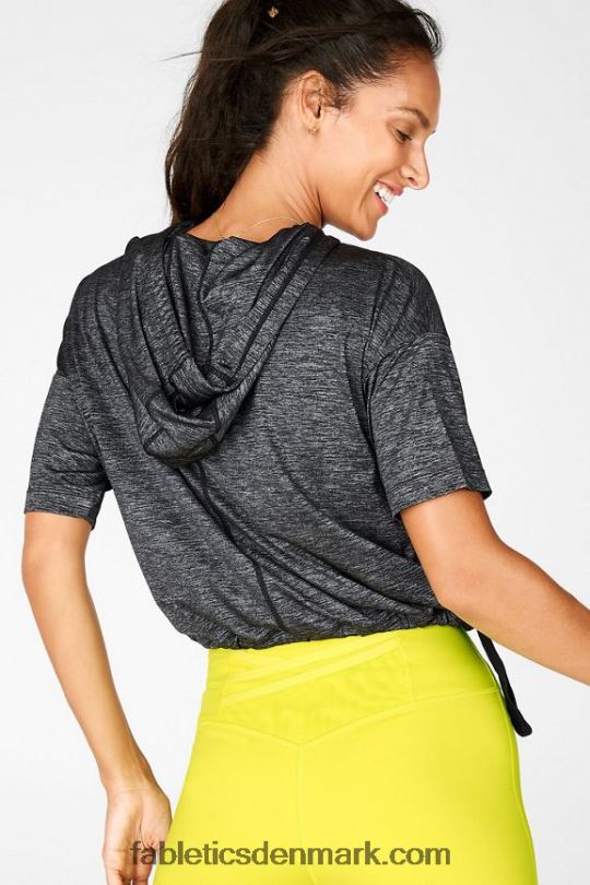 Fabletics Kvinder bea kortærmet hættetrøje PNX2T2109 natlyng