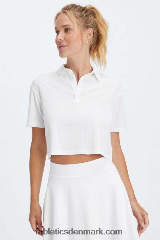 Fabletics Kvinder boxy kortærmet polo PNX2T2001 lyse hvid