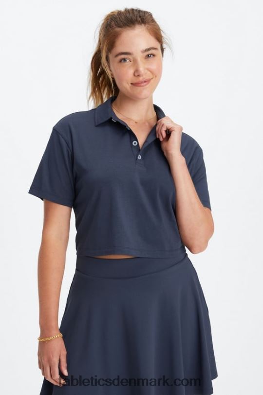Fabletics Kvinder boxy kortærmet polo PNX2T2002 klassisk flåde