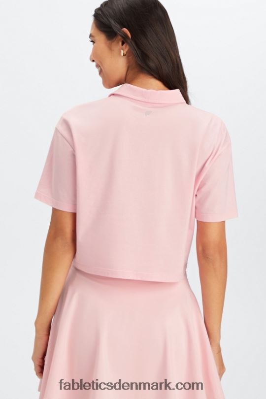 Fabletics Kvinder boxy kortærmet polo PNX2T2006 orkidé pink