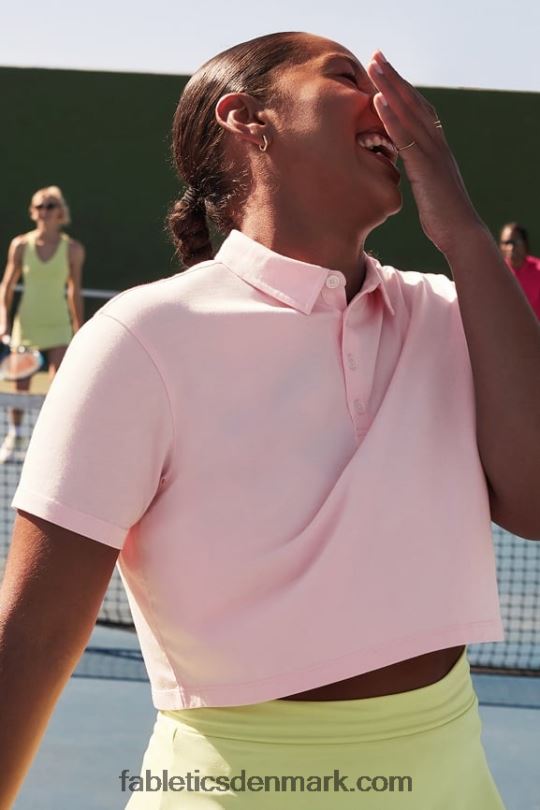 Fabletics Kvinder boxy kortærmet polo PNX2T2006 orkidé pink