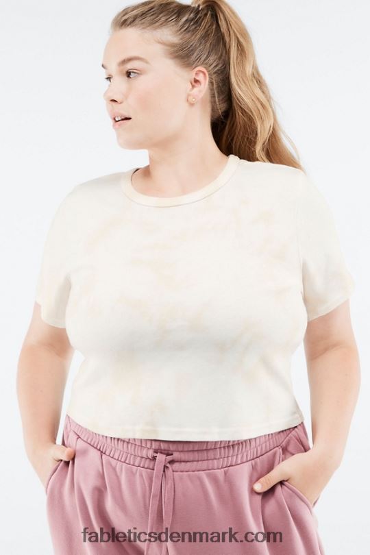 Fabletics Kvinder cora slim t-shirt PNX2T2071 havre bindefarve