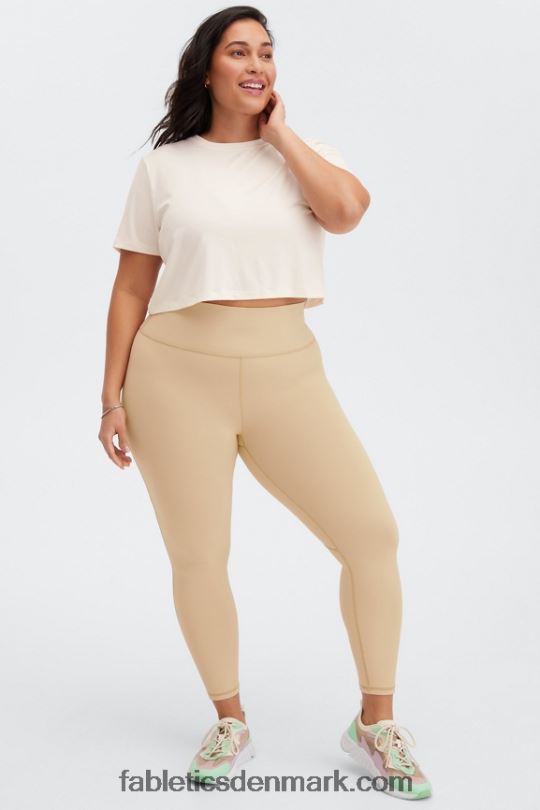 Fabletics Kvinder dry-flex cropped kortærmet t-shirt PNX2T1970 hejre