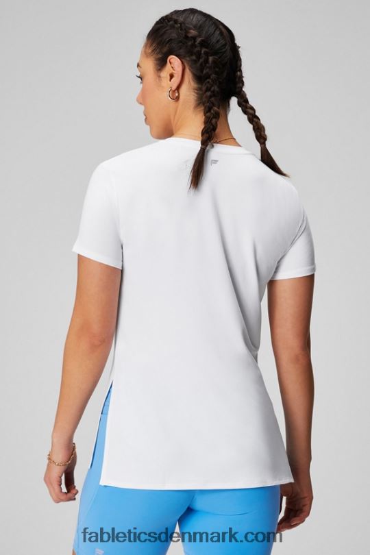 Fabletics Kvinder dry-flex kortærmet tunika PNX2T1972 klassisk hvid