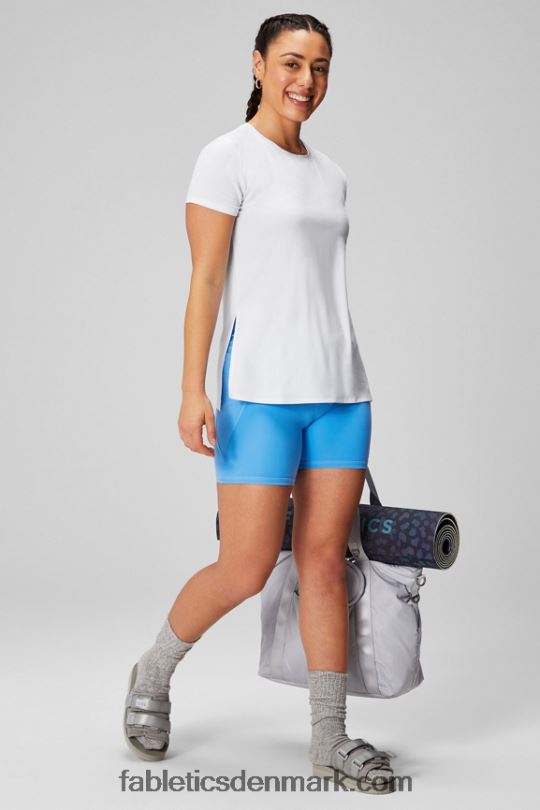 Fabletics Kvinder dry-flex kortærmet tunika PNX2T1972 klassisk hvid