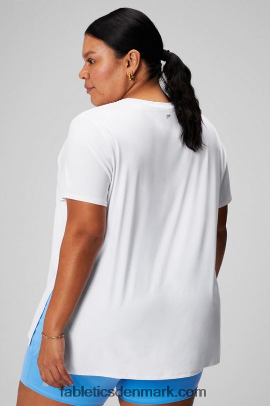 Fabletics Kvinder dry-flex kortærmet tunika PNX2T1973 klassisk hvid