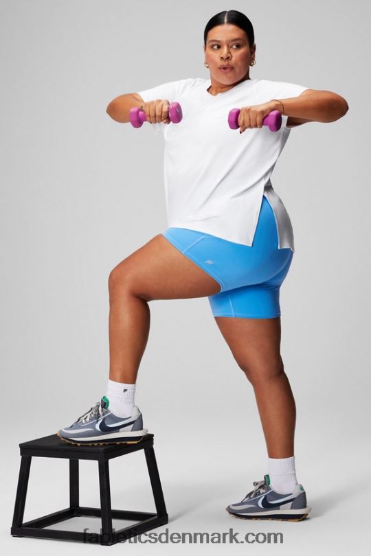 Fabletics Kvinder dry-flex kortærmet tunika PNX2T1973 klassisk hvid