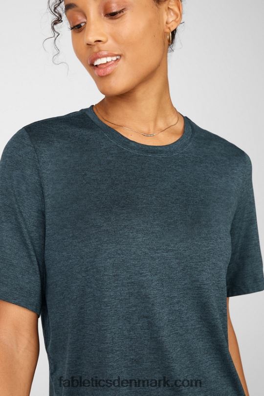 Fabletics Kvinder dry-flex lang t-shirt PNX2T2043 himmelblå