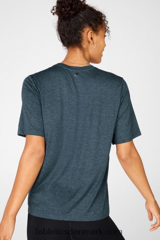Fabletics Kvinder dry-flex lang t-shirt PNX2T2043 himmelblå