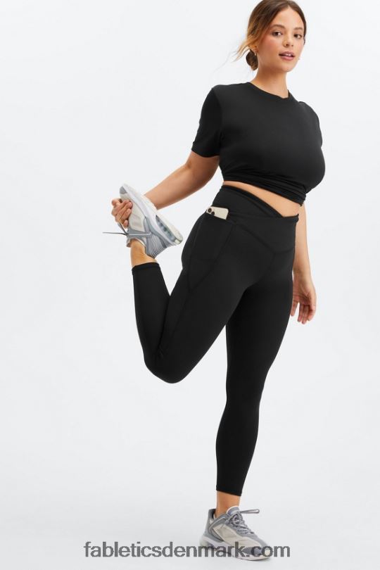 Fabletics Kvinder dry-flex t-shirt PNX2T2013 sort