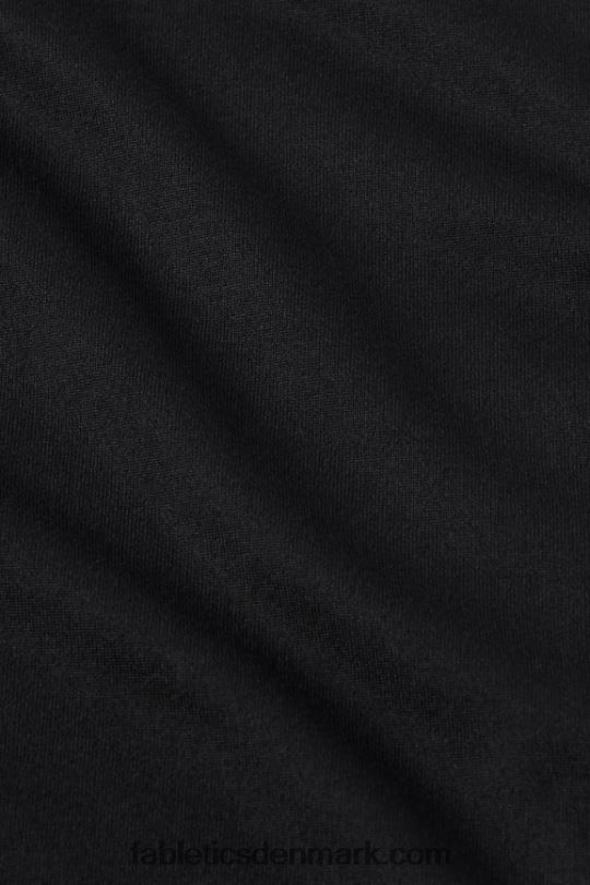 Fabletics Kvinder dry-flex v-hals kortærmet t-shirt PNX2T1959 sort