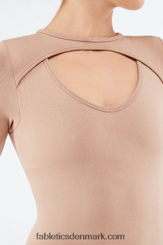 Fabletics Kvinder finley cutout sømløs bodysuit PNX2T2080 ørken