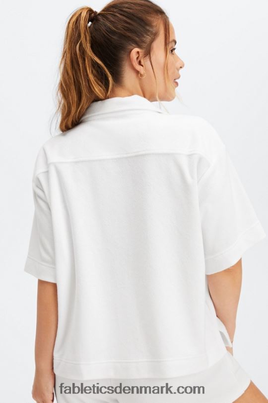 Fabletics Kvinder island terry boxy knap op PNX2T2037 lyse hvid