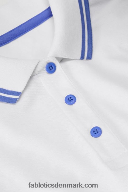 Fabletics Kvinder klassisk pique kortærmet polo PNX2T1964 klassisk hvid/periwinkle punch