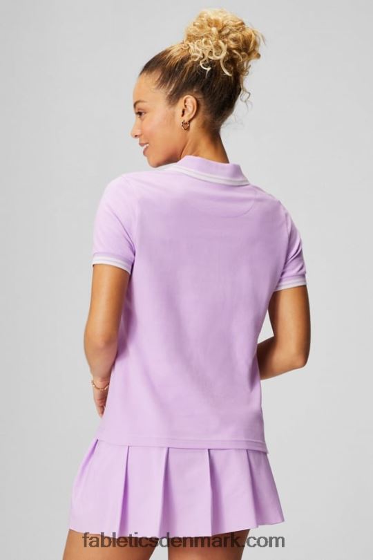 Fabletics Kvinder klassisk pique kortærmet polo PNX2T1965 lilla cosmo/mintegrå