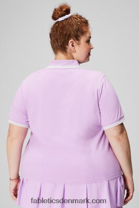 Fabletics Kvinder klassisk pique kortærmet polo PNX2T1966 lilla cosmo/mintegrå