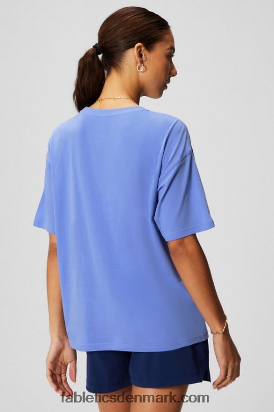 Fabletics Kvinder kortærmet vintage t-shirt PNX2T1961 periwinkle punch/pickleball grafik