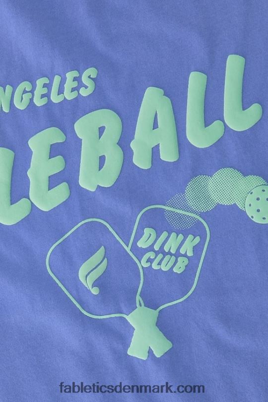 Fabletics Kvinder kortærmet vintage t-shirt PNX2T1961 periwinkle punch/pickleball grafik