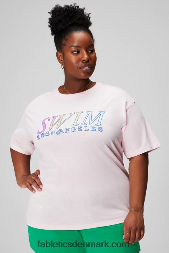 Fabletics Kvinder kortærmet vintage t-shirt PNX2T1963 blød pink/grafisk