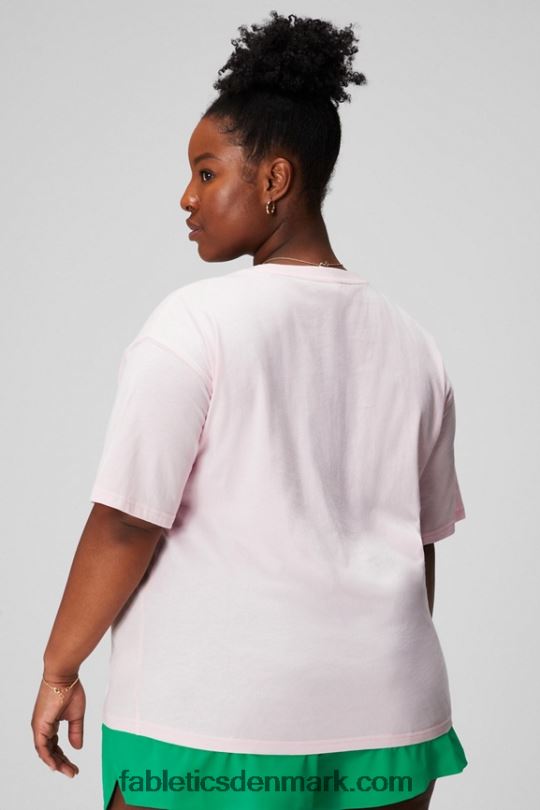 Fabletics Kvinder kortærmet vintage t-shirt PNX2T1963 blød pink/grafisk