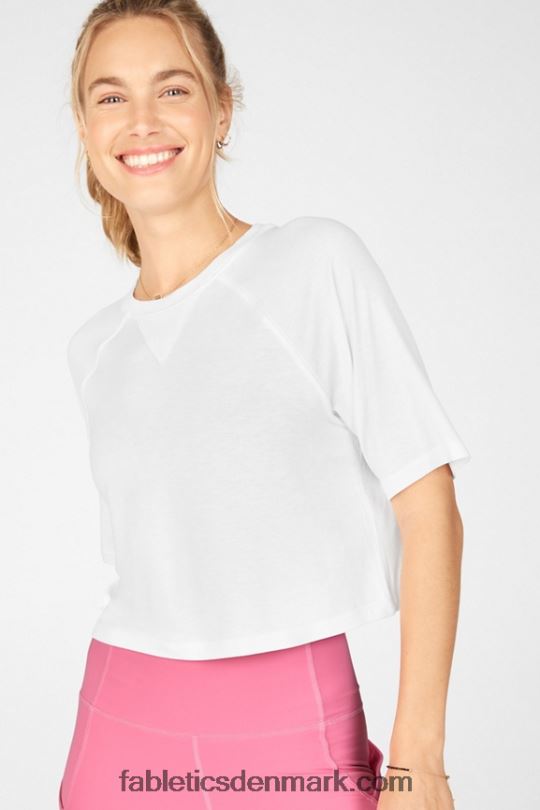 Fabletics Kvinder loveday kortærmet raglan-t-shirt PNX2T2091 hvid