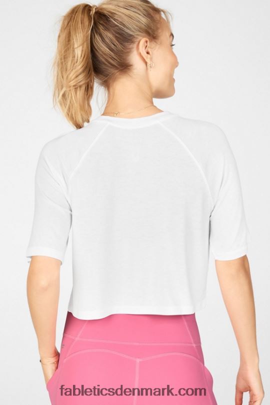 Fabletics Kvinder loveday kortærmet raglan-t-shirt PNX2T2091 hvid