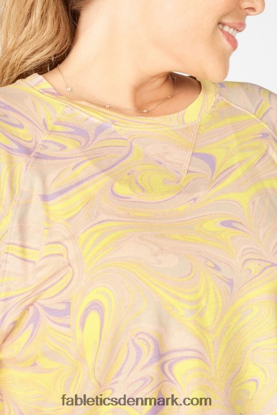 Fabletics Kvinder loveday kortærmet raglan-t-shirt PNX2T2093 marmor
