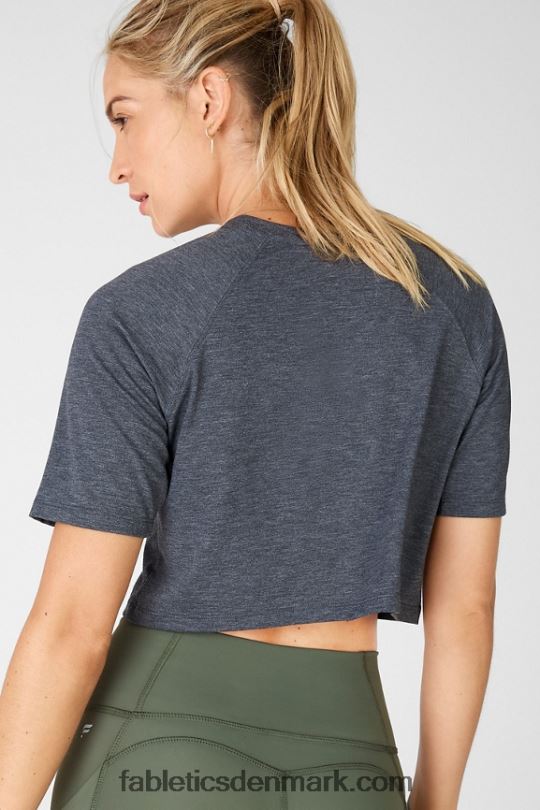 Fabletics Kvinder loveday kortærmet raglan-t-shirt PNX2T2105 sort lyng