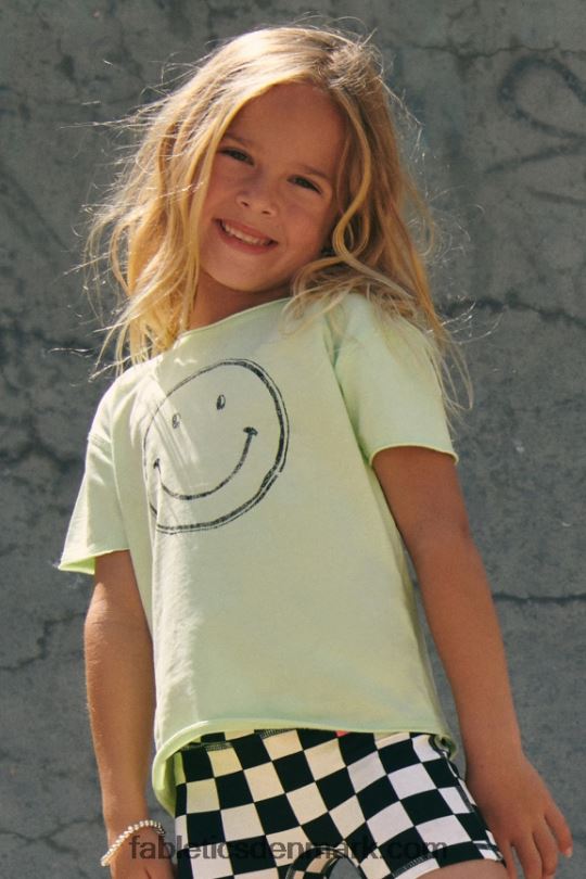Fabletics Kvinder mini aliah kortærmet vintage t-shirt PNX2T2026 aloe/sort