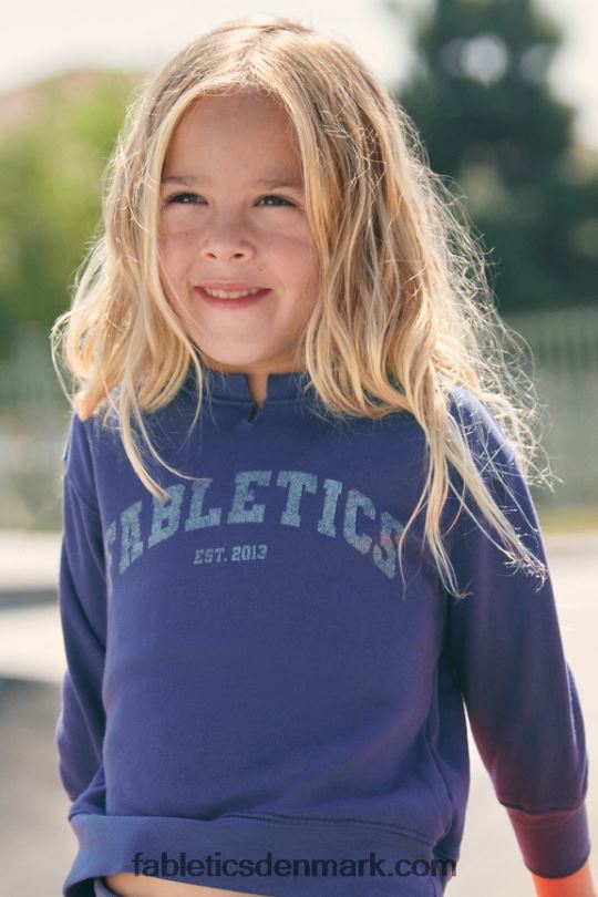 Fabletics Kvinder mini rhea oversized besætning PNX2T2028 dyb kobolt/aloe