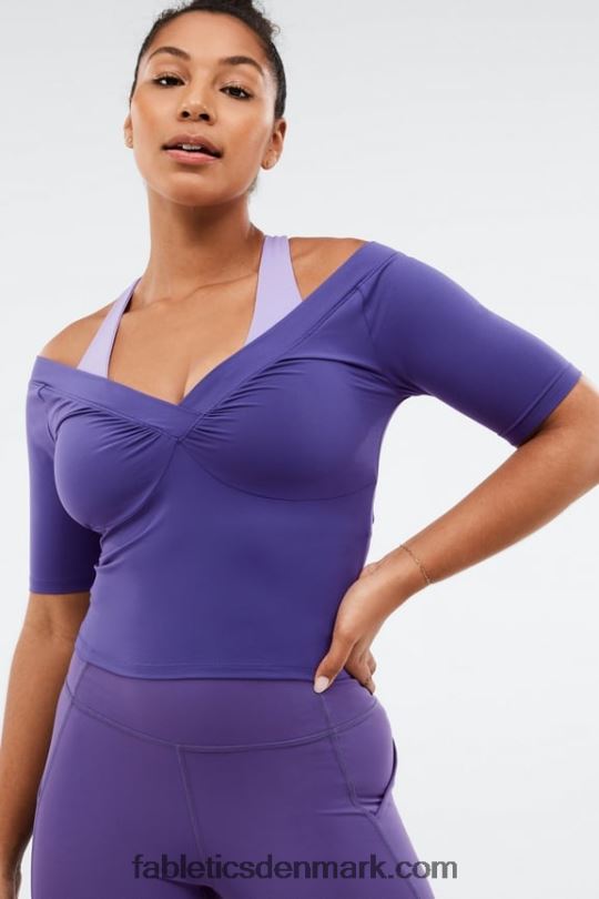 Fabletics Kvinder natasha top med korte ærmer PNX2T2087 mystisk