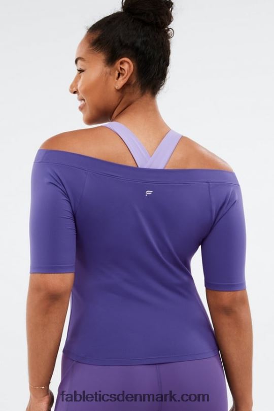 Fabletics Kvinder natasha top med korte ærmer PNX2T2087 mystisk
