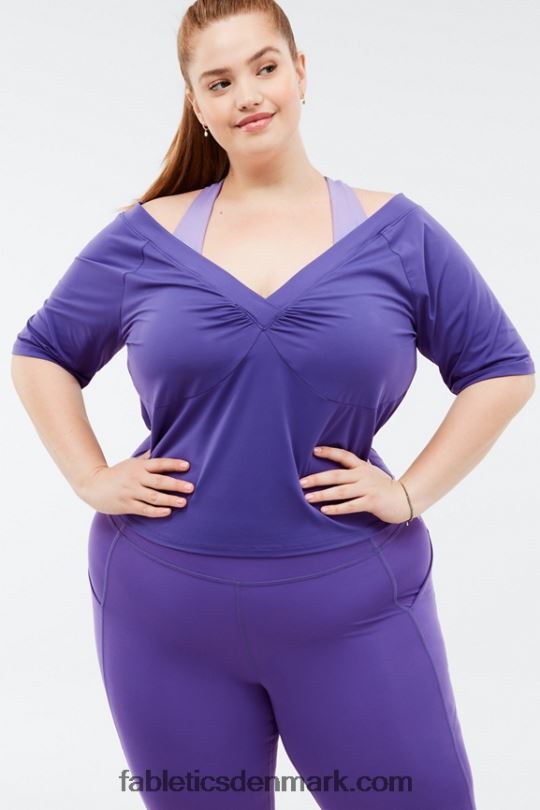 Fabletics Kvinder natasha top med korte ærmer PNX2T2088 mystisk