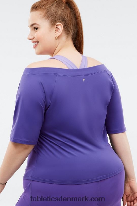 Fabletics Kvinder natasha top med korte ærmer PNX2T2088 mystisk