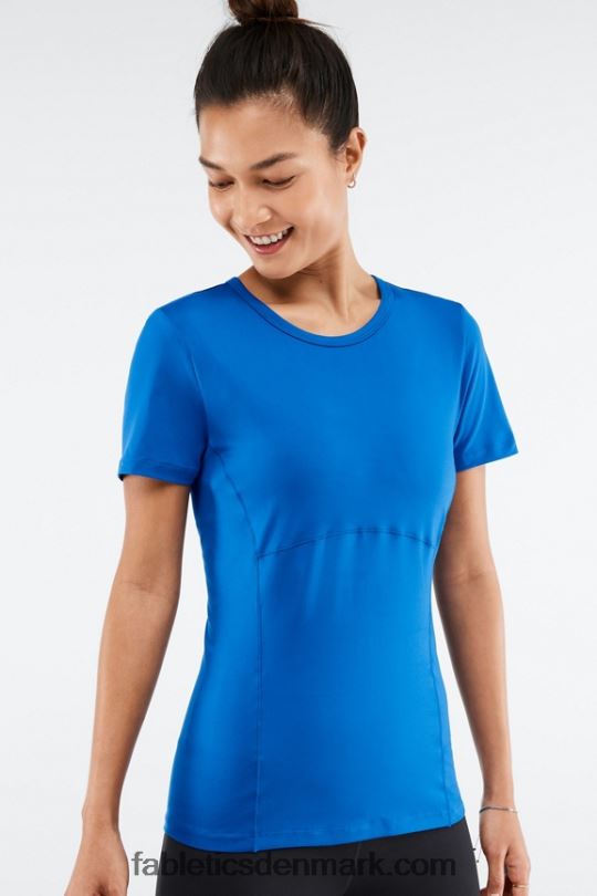 Fabletics Kvinder phoenix kortærmet top PNX2T2047 elektrisk blå