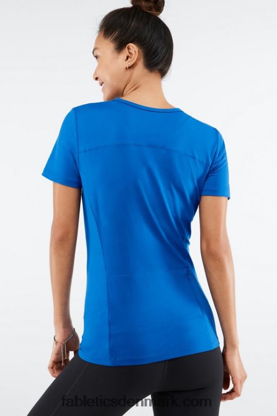 Fabletics Kvinder phoenix kortærmet top PNX2T2047 elektrisk blå