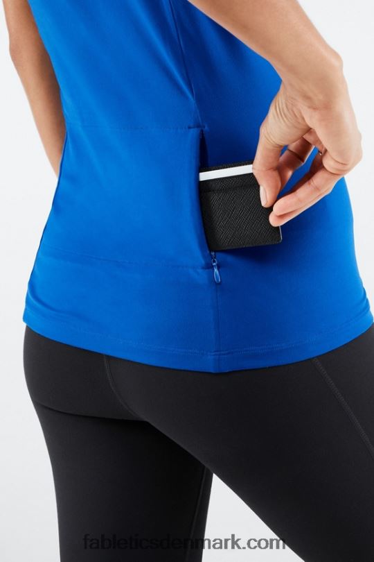 Fabletics Kvinder phoenix kortærmet top PNX2T2047 elektrisk blå
