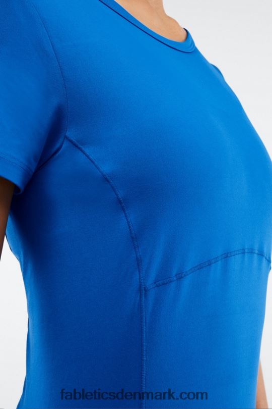 Fabletics Kvinder phoenix kortærmet top PNX2T2047 elektrisk blå