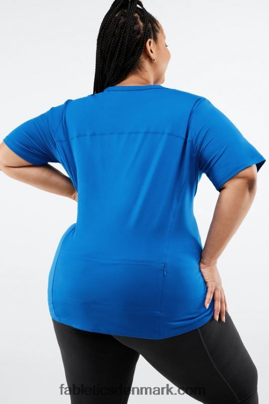 Fabletics Kvinder phoenix kortærmet top PNX2T2048 elektrisk blå