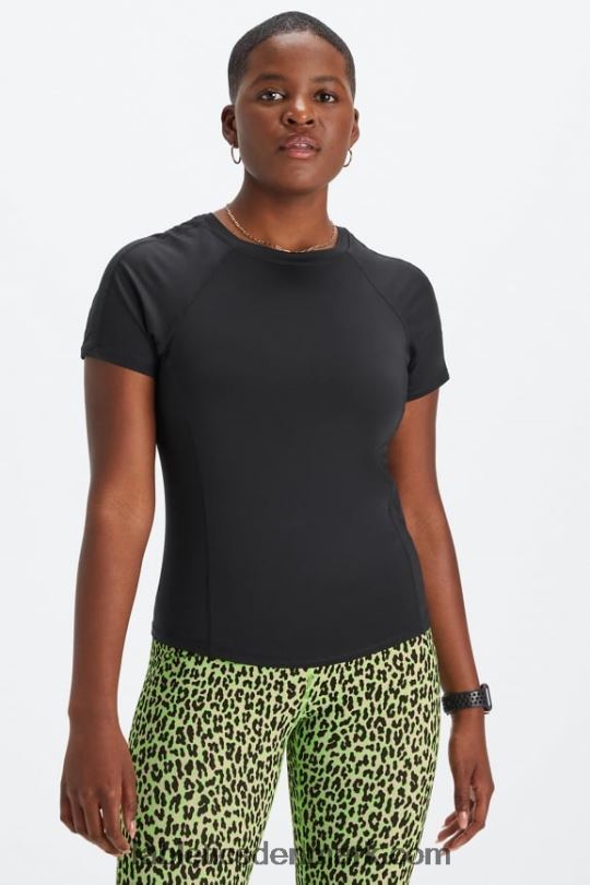 Fabletics Kvinder phoenix lite kortærmet top PNX2T1974 sort